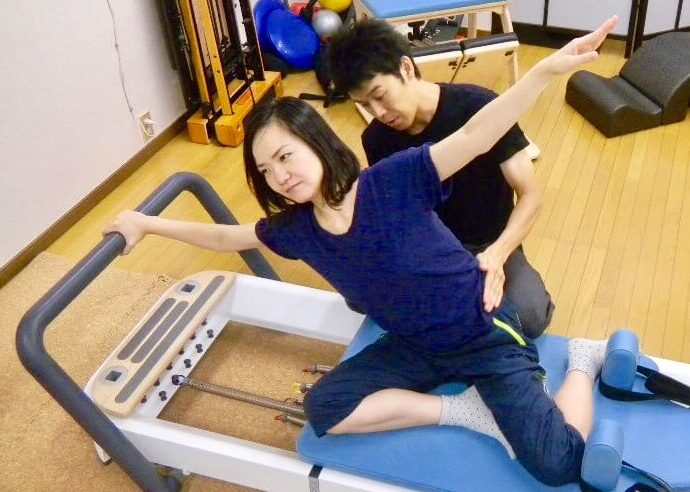 逗子でのマシンピラティス風景